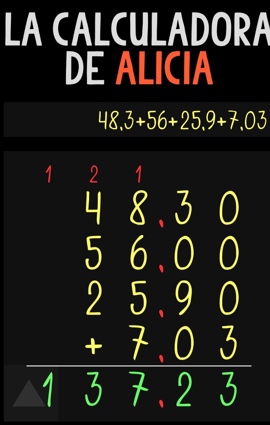 Calculadora de Alicia