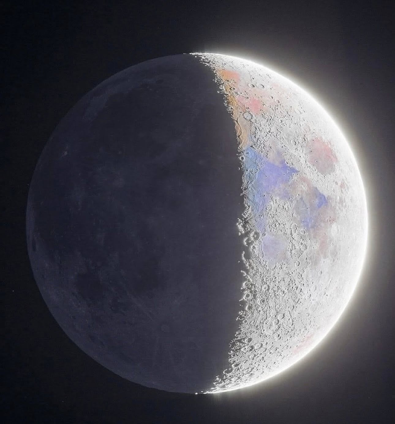 Imágenes de la Luna en colores son falsas