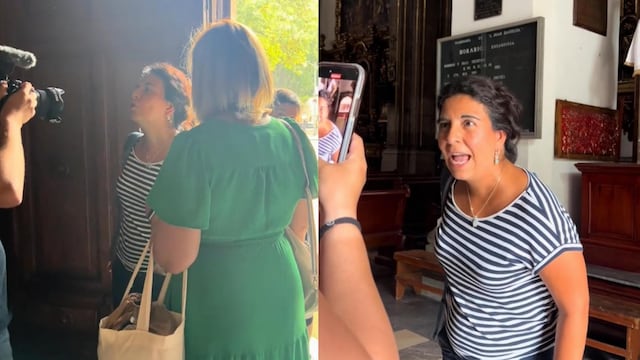 Hija de Dios corre a turistas en shorts de la iglesia