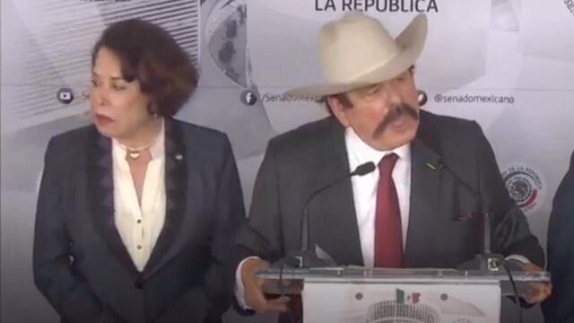 Eva Galaz y Armando Guadiana, senadores de Morena.