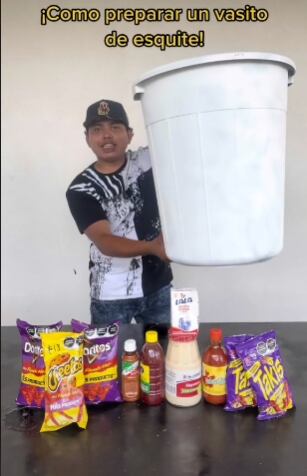 Revelan cómo preparar el esquite más grande de TikTok