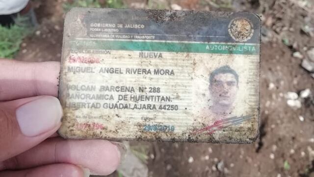 Credencial hallada por Madres Buscadoras de Sonora