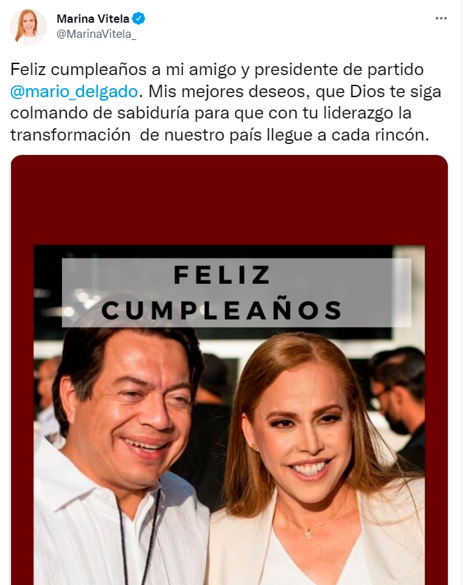 felicitaciones de cumpleaños a Mario Delgado, dirigente nacional de Morena