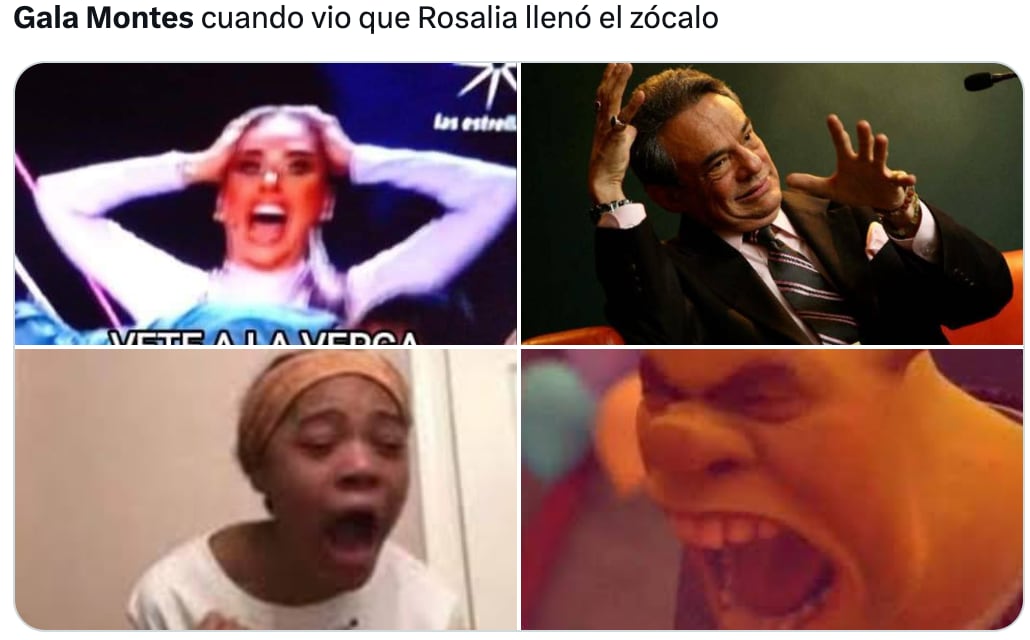 Gala Montes inspira memes por su "castigo" a Rosalía