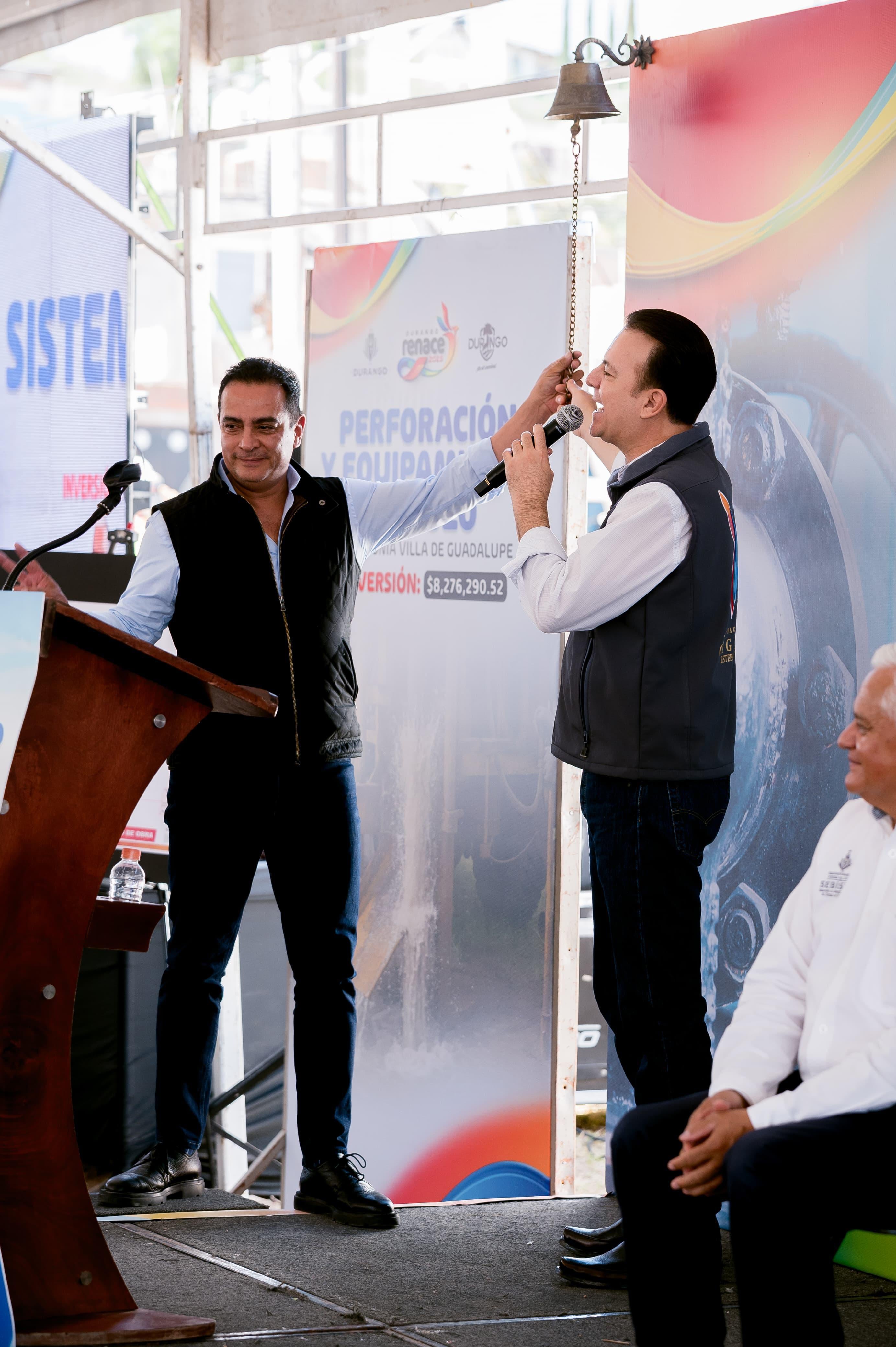El gobernador y el alcalde de Durango inician obra del Sistema Hidráulico Norponiente