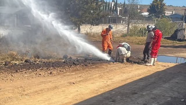 Fuga de gasolina en Cuautepec