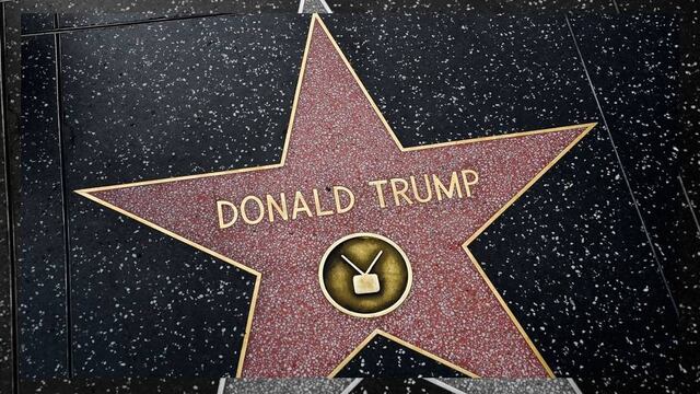 Estrella de Donald Trump en el paseo de la fama