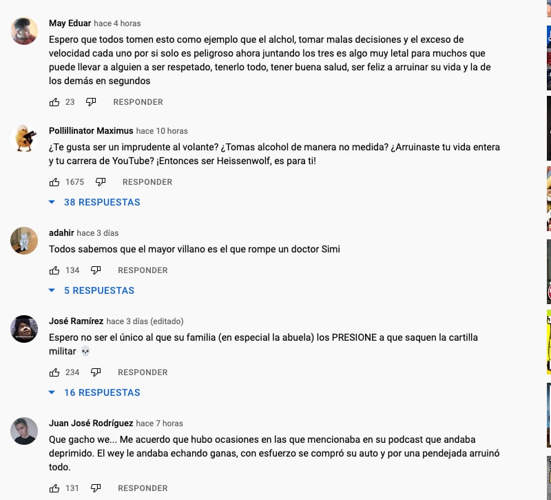Youtuber Heisenwolf habría estado involucrado en un accidente automovilístico