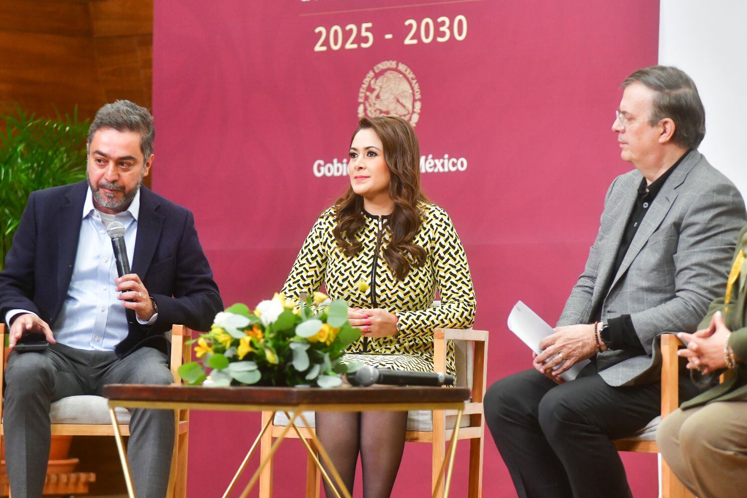 Marcelo Ebrard en el Foro Plan Nacional de Desarrollo 2025-2030 en Aguascalientes
