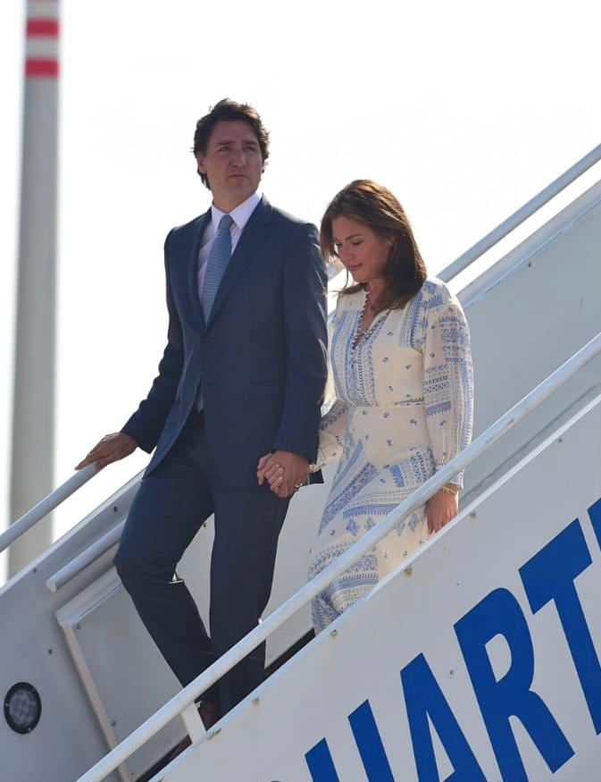 JUSTIN TRUDEAU Y SOPHIE GRÉGOIRE, PRIMER MINISTRO DE CANADÁ Y SU ESPOSA, LLEGARON A MÉXICO EL 9 DE ENERO DE 2023; FUERON RECIBIDOS POR AMLO Y BEATRIZ GUTIÉRREZ