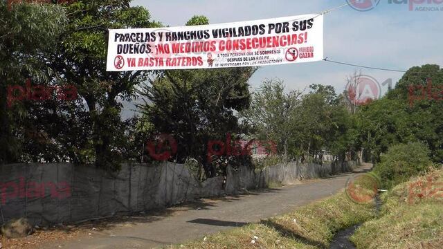 Campesinos lanza advertencia contra asaltantes de parcela