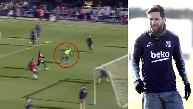 Messi deleitó a la grada.