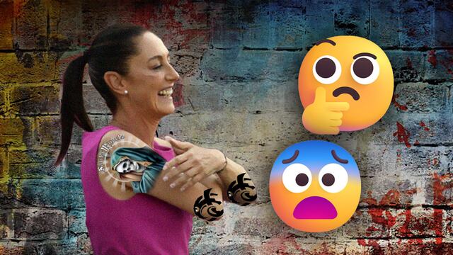 ¿Claudia Sheinbaum tiene tatuajes de la Santa Muerte?