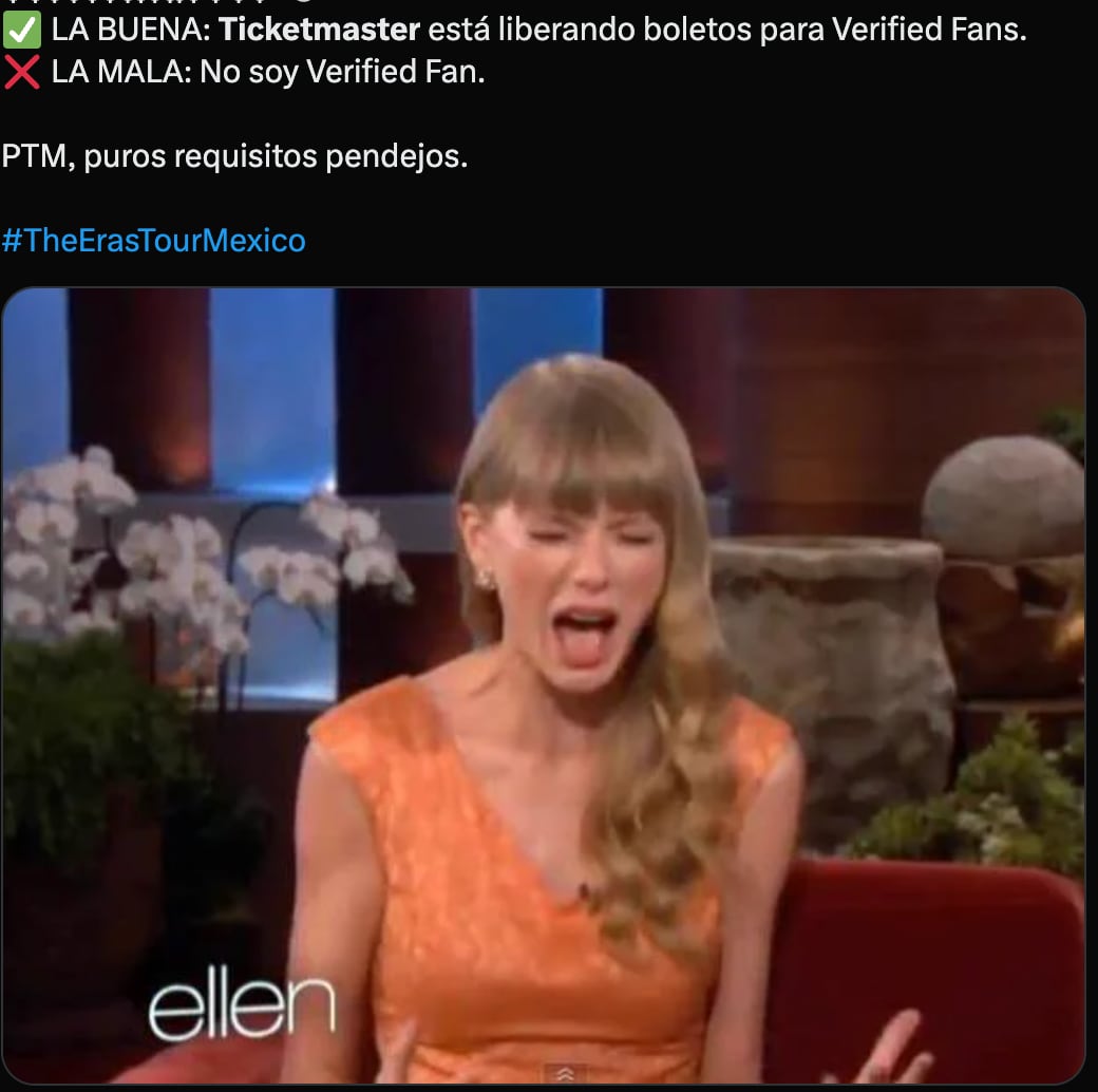 Memes boletos Taylor Swift