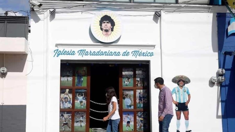 Abre la primera lglesia Maradoniana de México en Puebla