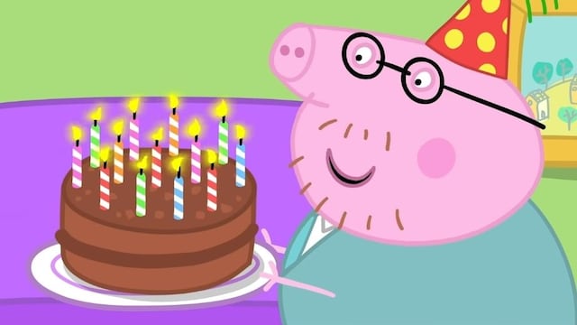 Cumpleaños Papá Cerdito, Peppa Pig