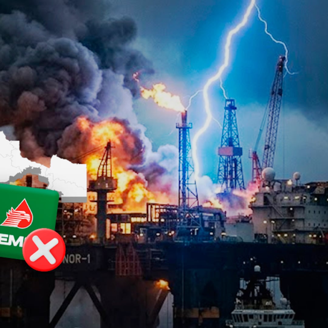 Tabasco contradice a Pemex: rayo causó incendio en Dos Bocas