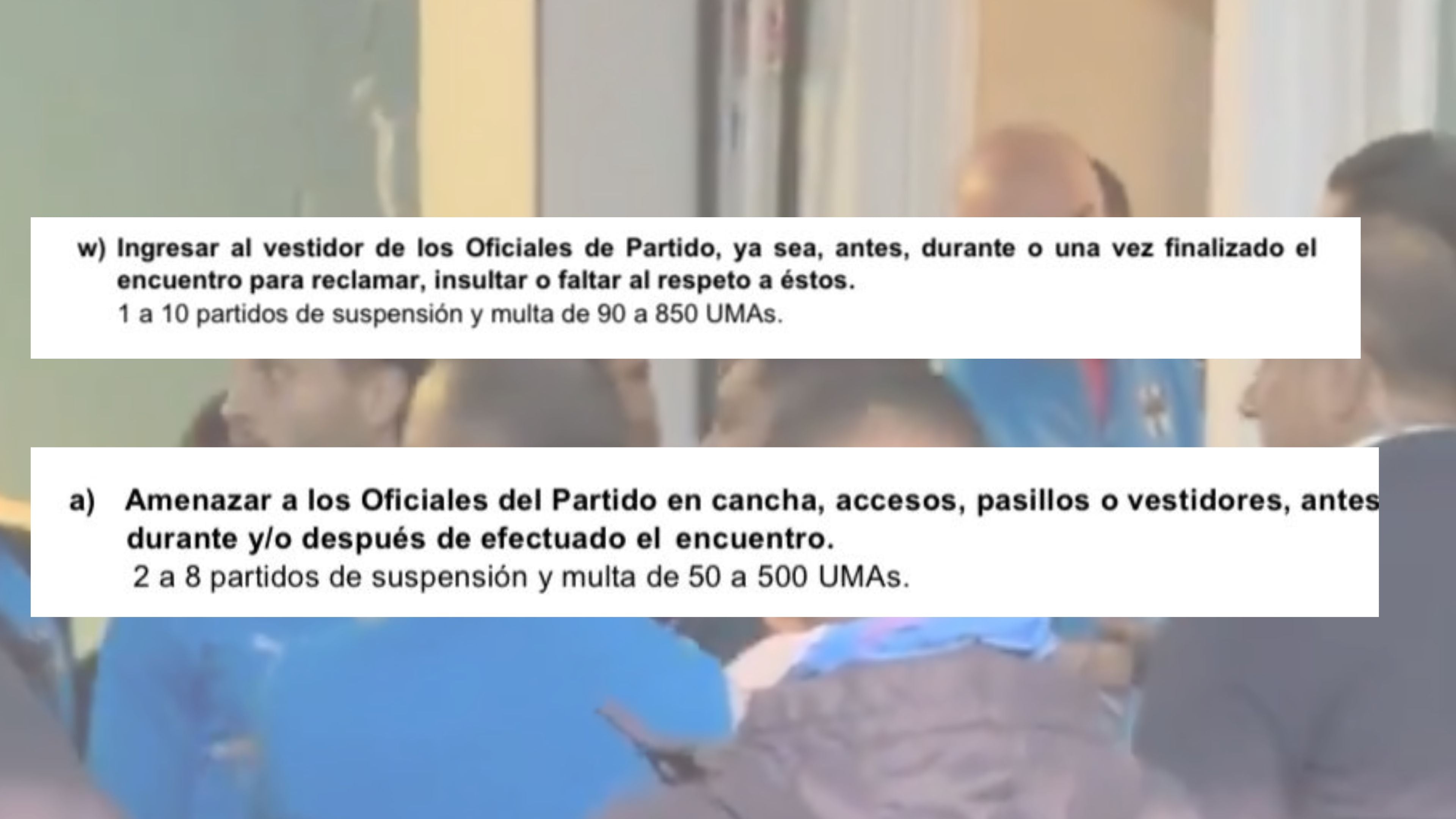 Reglamento de sanciones de la Liga MX.
