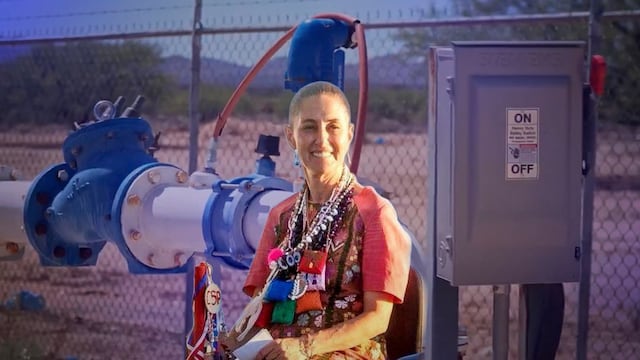 Claudia Sheinbaum inaugura acueducto Seri en Sonora