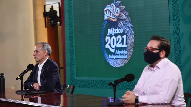 Hugo López-Gatell en la conferencia de prensa diaria de Covid-19 del 9 de junio