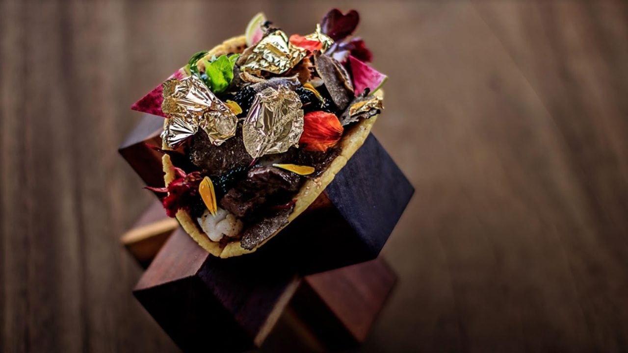 Así luce el taco mas caro de México
