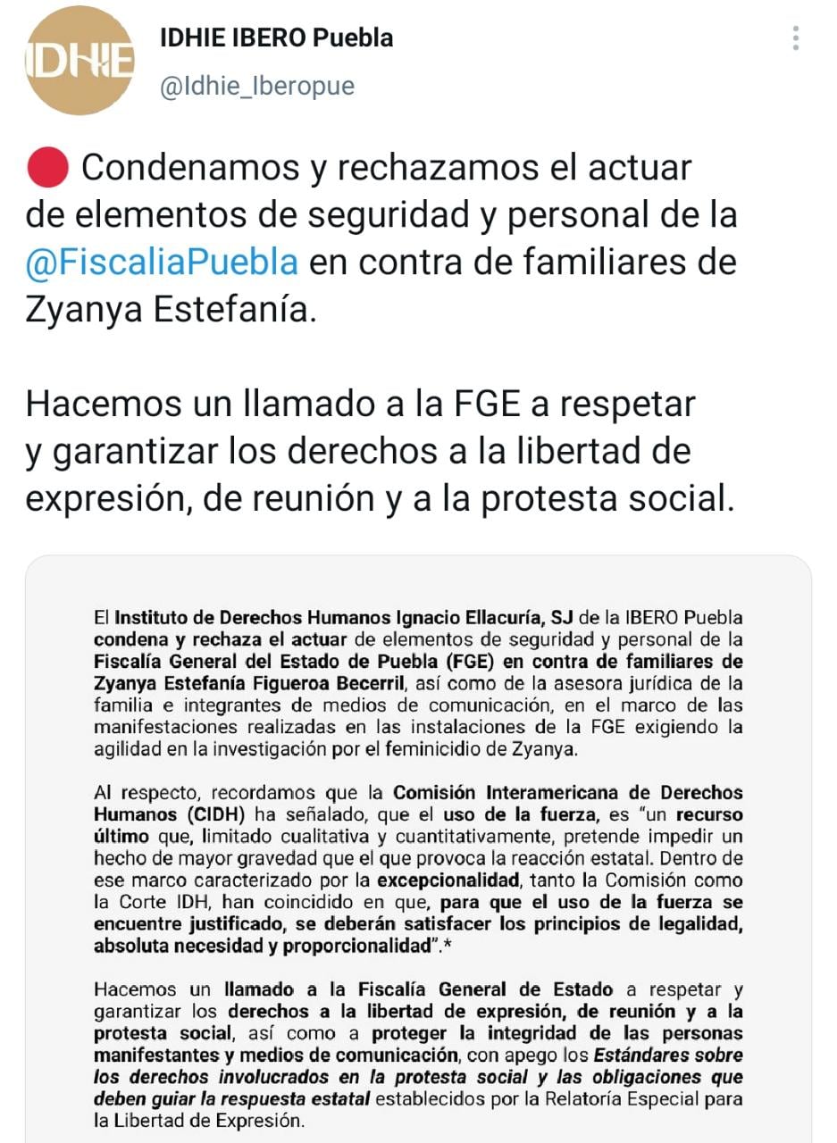 Condenas por represión de la FGE de Puebla