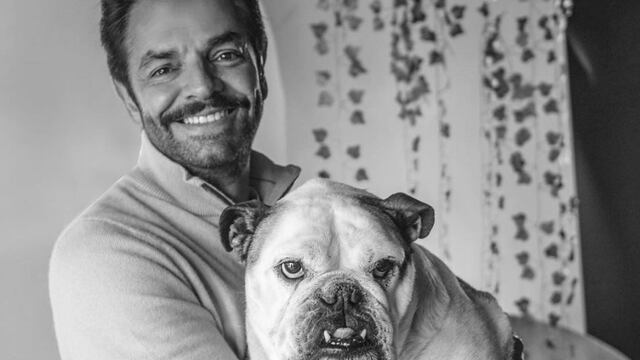 Eugenio Derbez y su perrita Fiona
