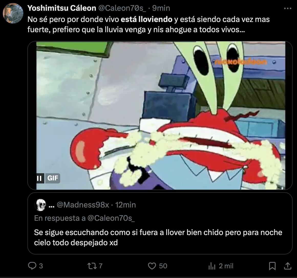 Los memes de la sorpresiva e intensa lluvia que despertó al Estado de México