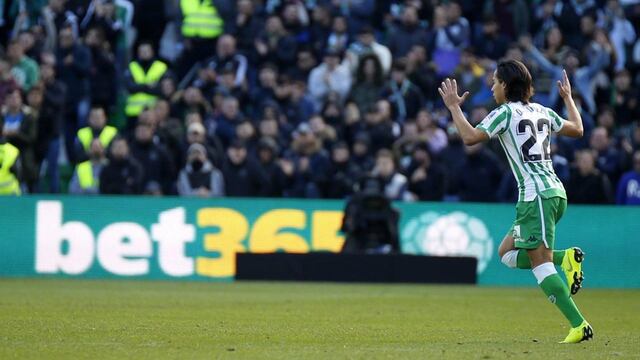 Lainez debutó en La Liga en el duelo ante el Girona