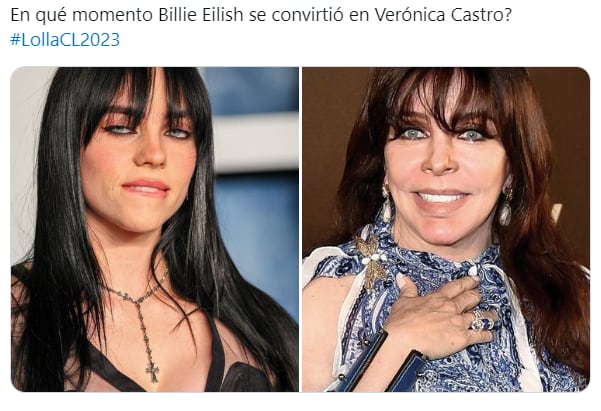 Verónica Castro y Billie Eilish
