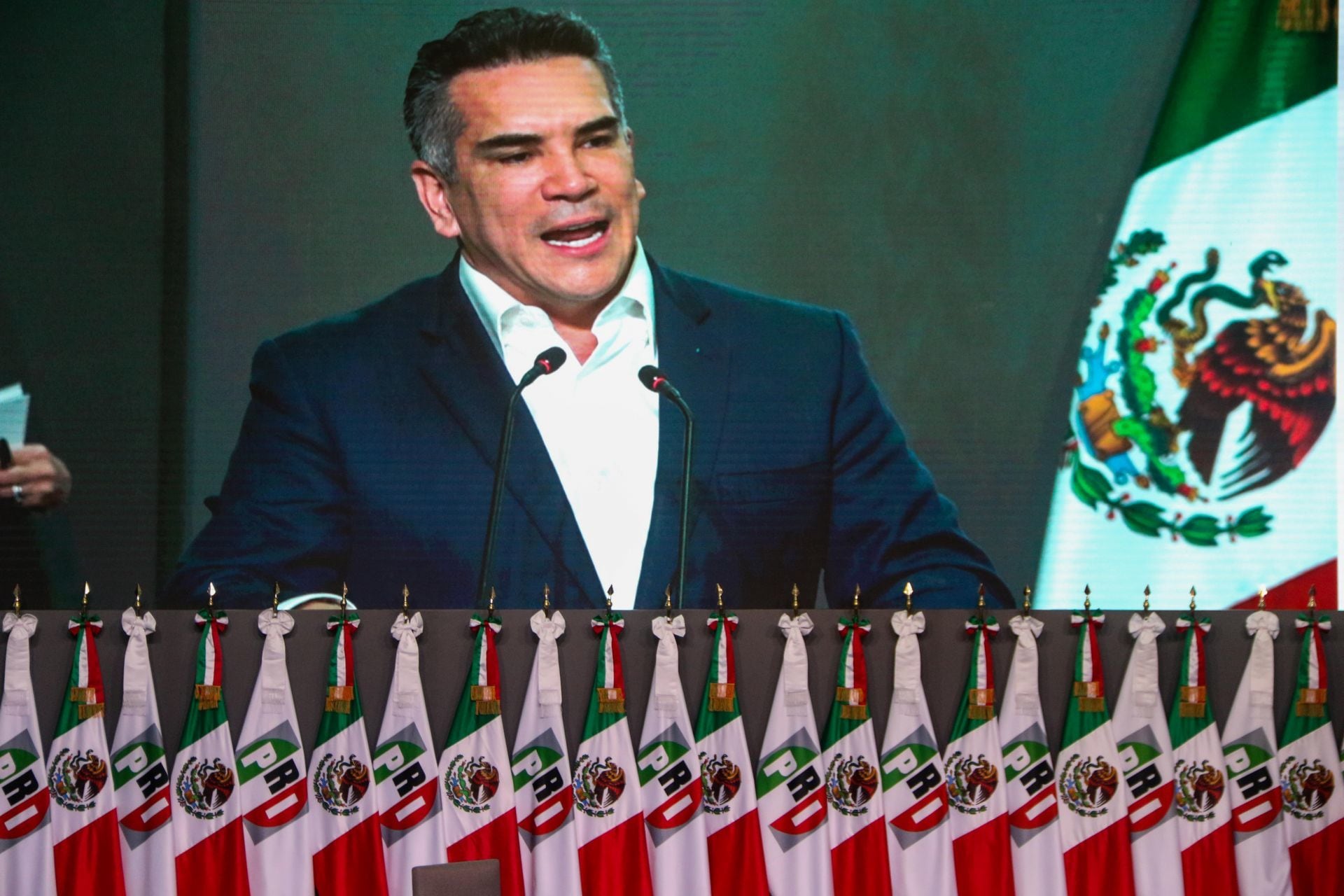 Alejandro Moreno dice que el PRI tiene rumbo y futuro, porque es un partido potente
