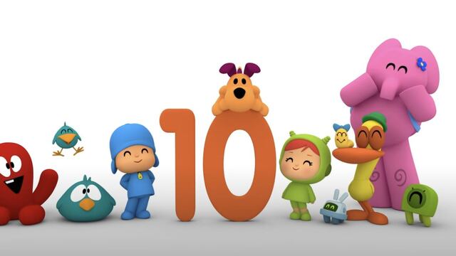 Pocoyó aprendiendo a contar