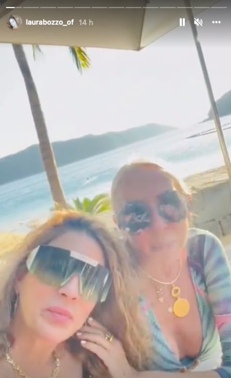Laura Bozzo con su "hija adoptiva"