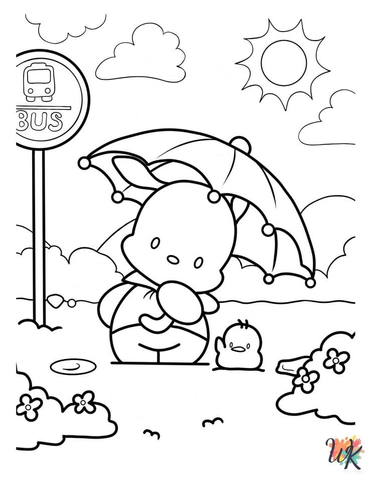 Dibujos de Pochacco para colorear