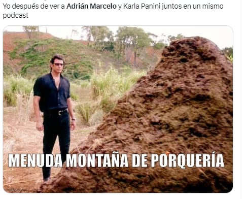 Usuarios mutean a Adrián Marcelo y Karla Panini por su gordofobia.