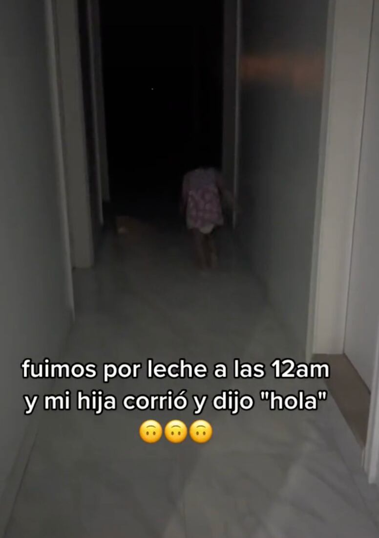 Niña saluda a fantasma en TikTok