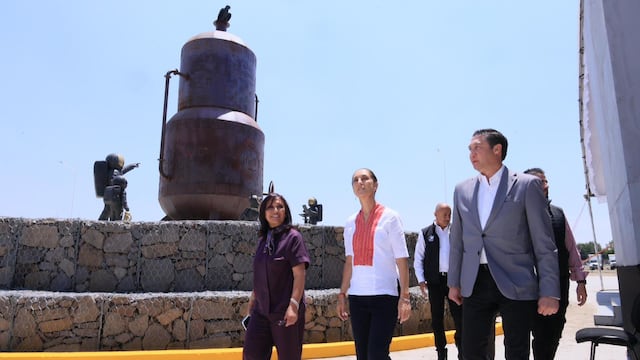 Lorena Cuéllar destaca resultados de Tlaxcala a cinco años de gobierno.