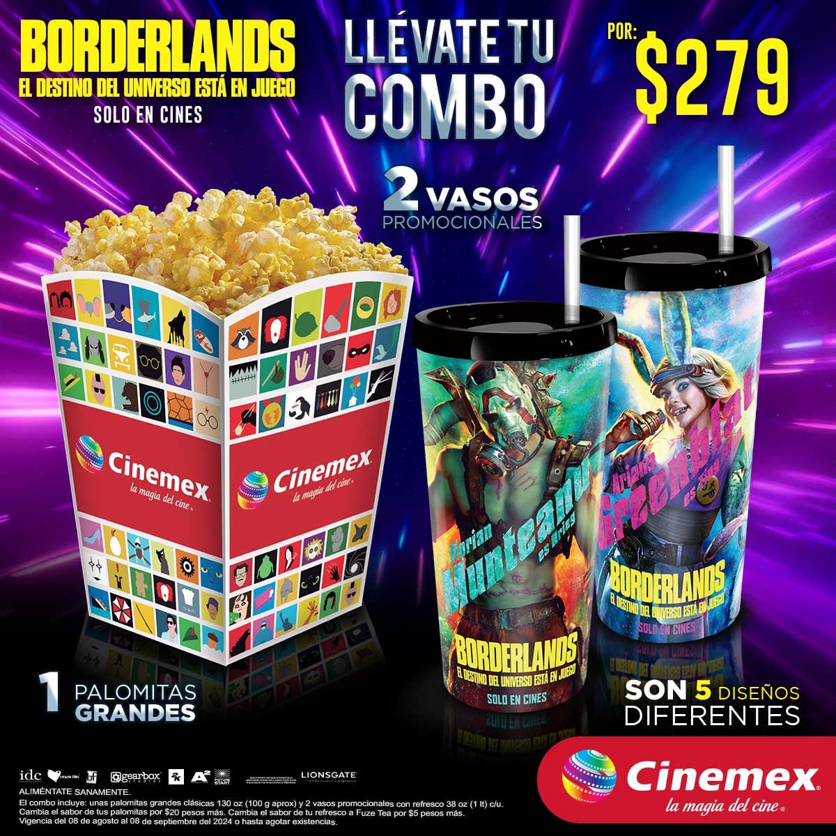 Combo Borderlands en Cinemex