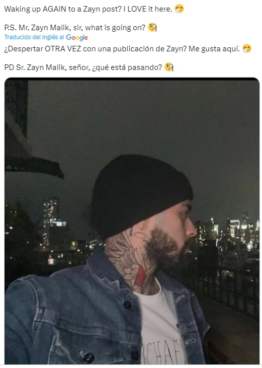 Fans de Zayn Malik agradecen tanta belleza.