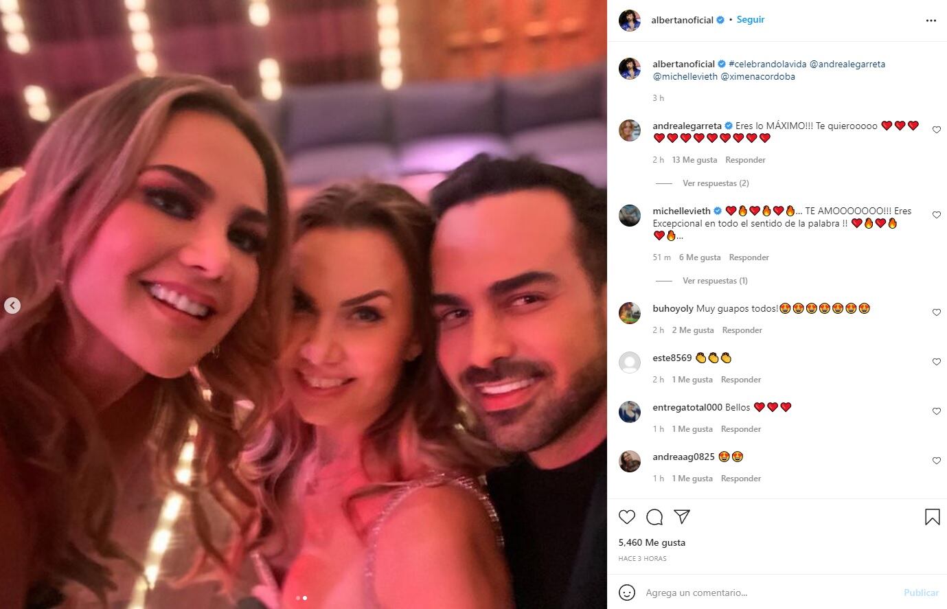 Ariel Miramontes, Michelle Vieth y Ximena Cordoba