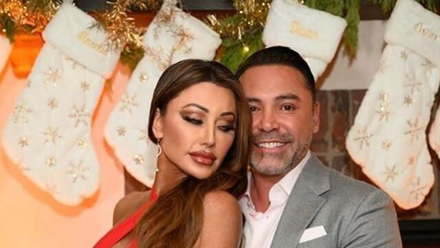 Óscar de la Hoya y Holly Sonders