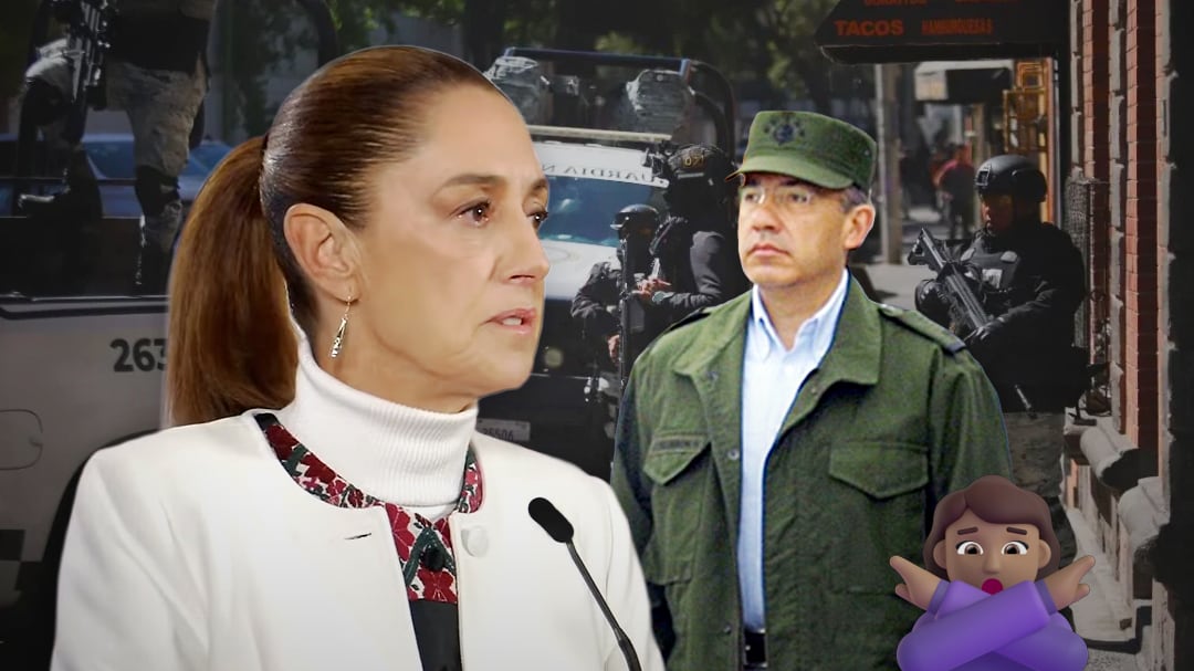 Sheinbaum marca distancia del calderonismo y defiende su estrategia de seguridad