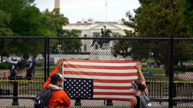 Vallas alrededor de la Casa Blanca