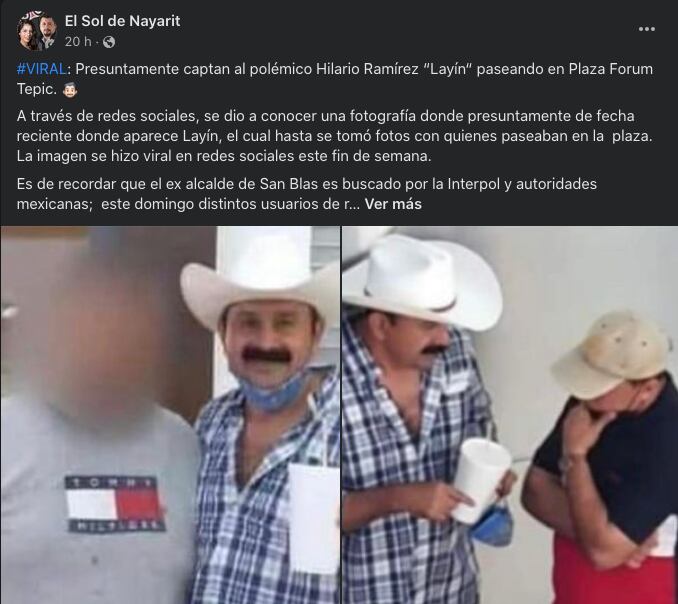 Hilario Ramírez “Layín”, el alcalde que “robó poquito”, es visto en centro comercial; tiene una orden de aprehensión