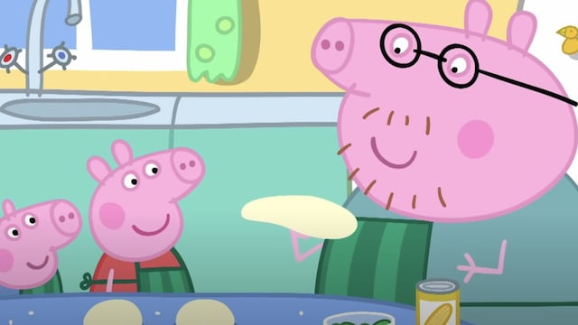 Peppa Pig aprende de cocina con Papá Cerdito