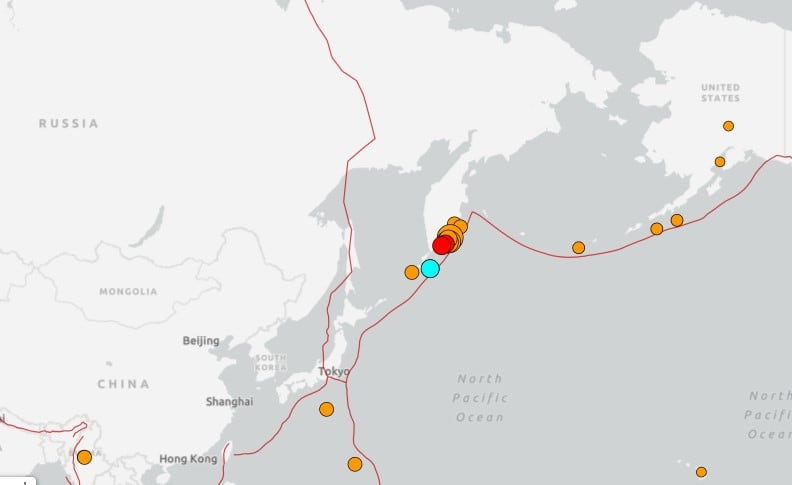 Sismo hoy magnitud 8.7 sacude Rusia; hay alerta de tsunami en el Pacífico
