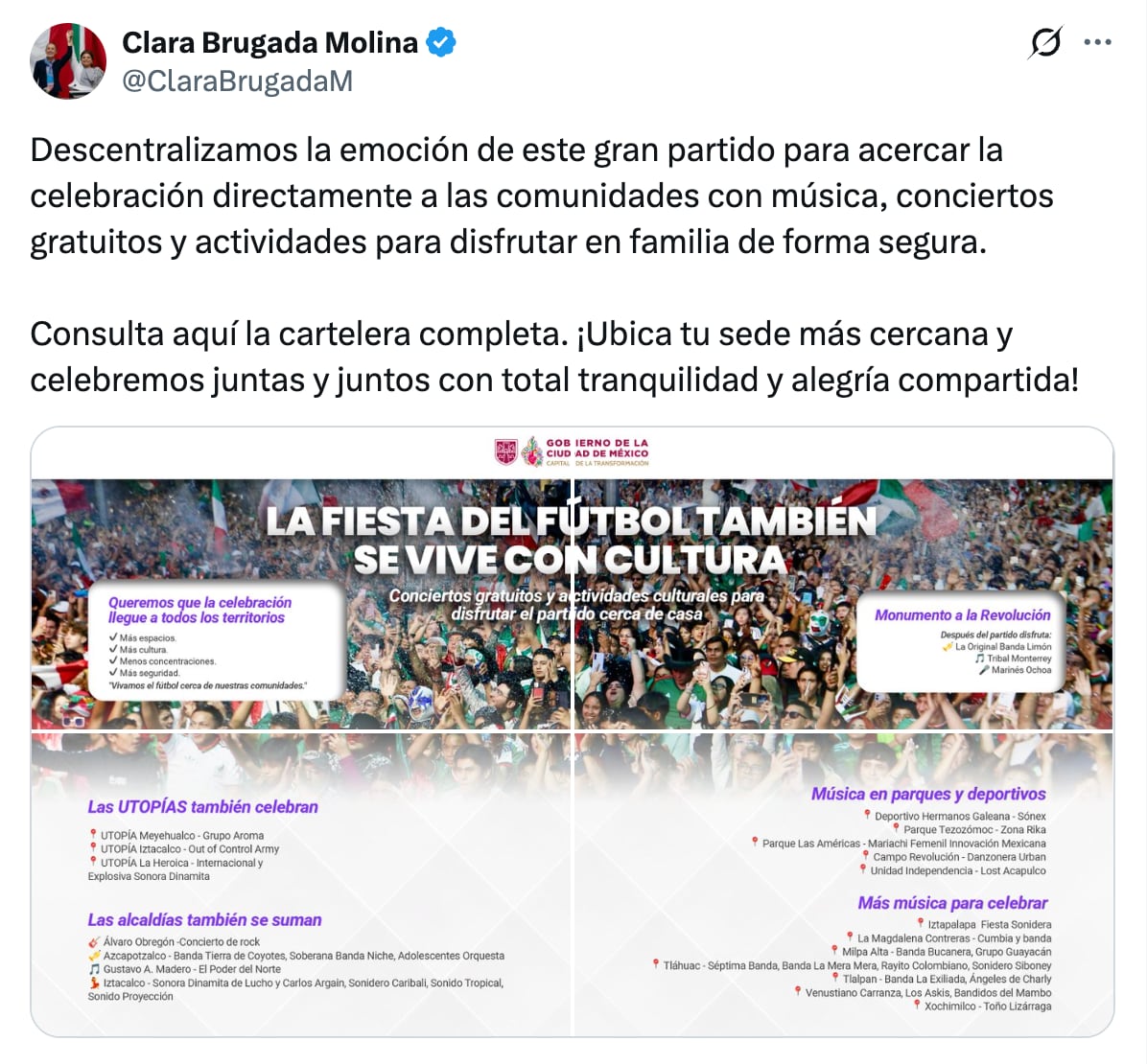Puntos de la CDMX donde habrá festejos tras el México vs Inglaterra