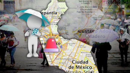 Gustavo A. Madero en Alerta Roja por lluvias esta tarde y noche