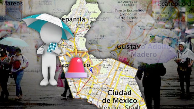 CDMX activa alerta roja por lluvias en Gustavo A. Madero