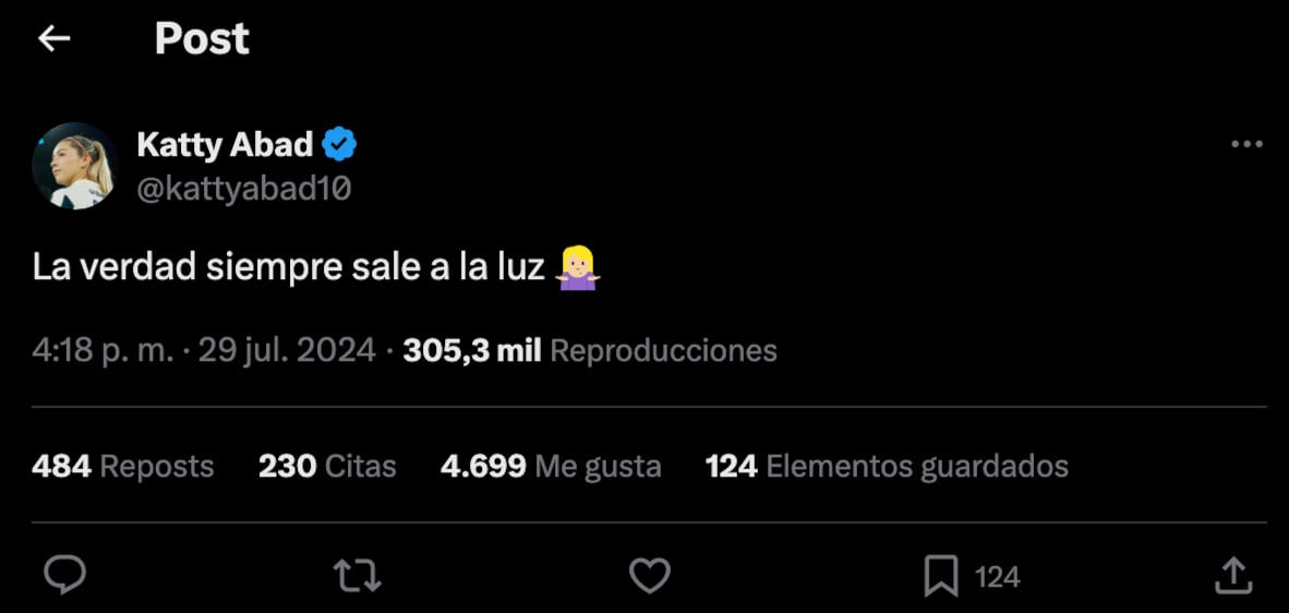 Katty Martínez lanza polémico mensaje.